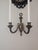 Vintage Pair of Brass Double Arm Wall Candle Scones - a Pair For Sale - Image 10 of 12