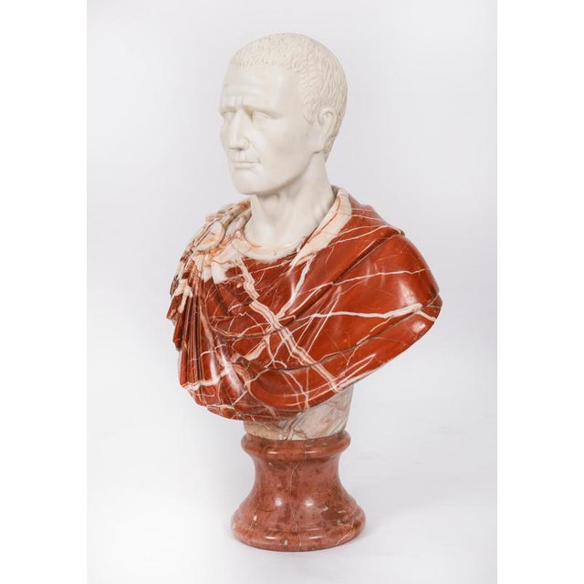 A life-size carved marble bust of the Roman Emperor Otho (69 AD), dating from the second half of the 20th century. The...