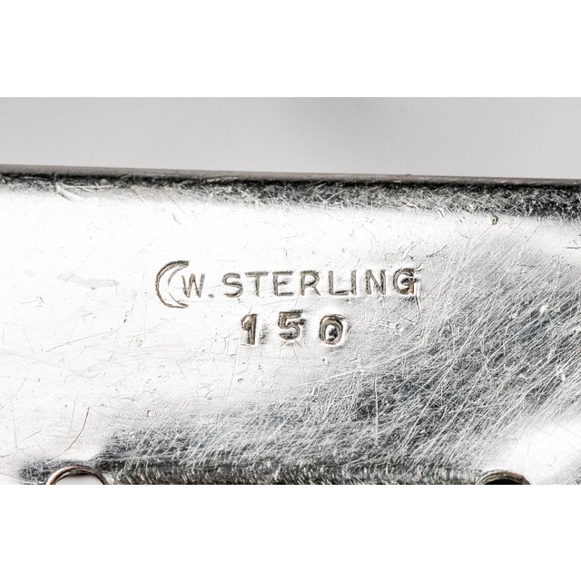 Interesting Antique Sterling Silver Dog Menu Holder Figural Place Card Stand Canine Photo Display For Sale - Image 11 of 11