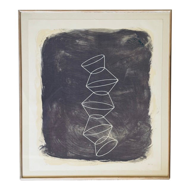Mark Lere (American B. 1950), Signed Lithograph Entitled “Gullet” 1986 For Sale