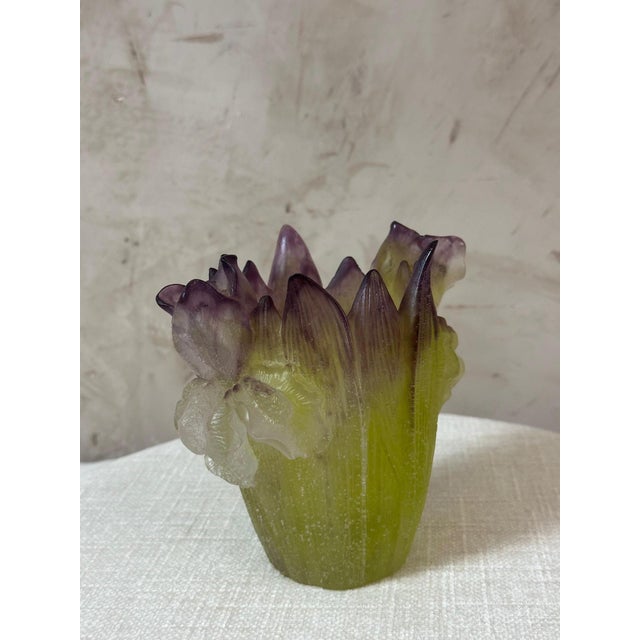 Glass Paste Vase by Jean Daum for Daum, 2010s For Sale - Image 12 of 17