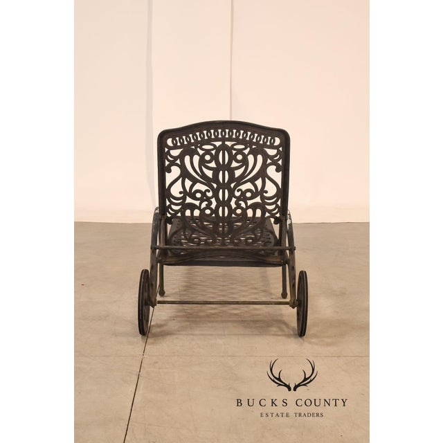 Hanamint Tuscany Pair Of Cast Aluminum Outdoor Chaise Lounge Chairs For Sale - Image 9 of 18