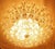 Italian Gilt Brass and Crystal Ceiling Lamp from Stilkronen, 1970s For Sale - Image 10 of 11