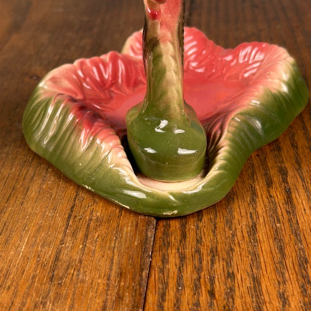 Mid-Century Modern Pink Flamingo Dish – Maddux of California Ceramic Figurine – 1950s Kitsch Tropical Decor For Sale - Image 9 of 18