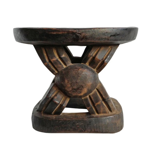 Vintage Tribal African Bamileke Stool For Sale - Image 4 of 4