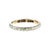 A 1930's platinum and 18k gold wedding ring made by Hall Bros. & Co. The band features an intricate orange blossom...