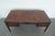 Traditional Vintage Leather-Inlay Writing Desk For Sale - Image 3 of 14