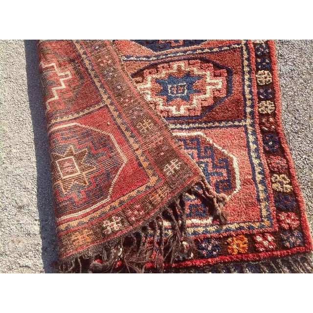 1950s Vintage Hand Knotted Turkish Area X For Sale - Image 5 of 6
