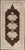 Measures: 3'0 x 6'7 Keivan Woven Arts - Brown background vintage Turkish Oushak runner with medallions in cream and ivory,...