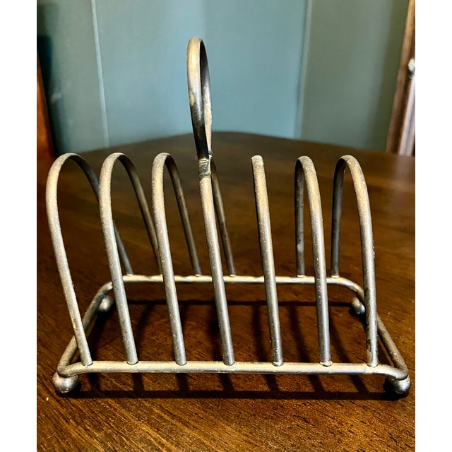 Vintage West German Lead Crystal Coaster Set in Metal Rack For Sale - Image 14 of 15