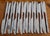 Silver Vintage 1980s Stanley Roberts "Tiburon" Faux Bamboo Stainless Steel Flatware Set – 60 Pieces | Hollywood Regency Chinoiserie For Sale - Image 8 of 14