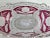 1930s Art Deco Style Cranberry Cut to Clear Oval Scalloped Bowl For Sale - Image 5 of 6