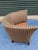 2000 - 2009 Campbell Contract Commercial-Grade Wingback Barrel Lounge Arm Chair With Leather Seats For Sale - Image 5 of 12