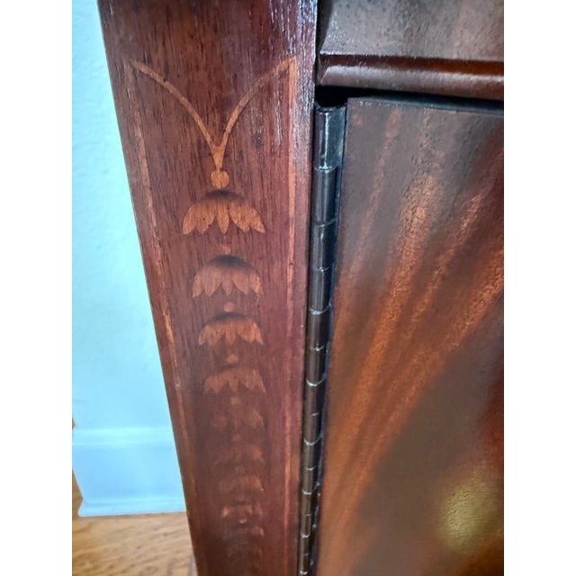 1970s Beautiful Thomasville Mahogany With Brass Accent and Pulls Sideboard/Buffet/Credenza For Sale - Image 12 of 12