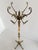 Vintage Italian Brass and Onyx Hall Tree Coat Rack with Rotating Crown and Female Faces, 1960s For Sale - Image 14 of 18