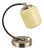 Bauhaus Bedside Lamp in Chrome-Plated Brass with Overglazed Glass, 1930s For Sale
