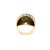 Mid 20th Century 18k Yellow Gold Vintage Turquoise Studded Ring, Size 5.5 For Sale - Image 10 of 10