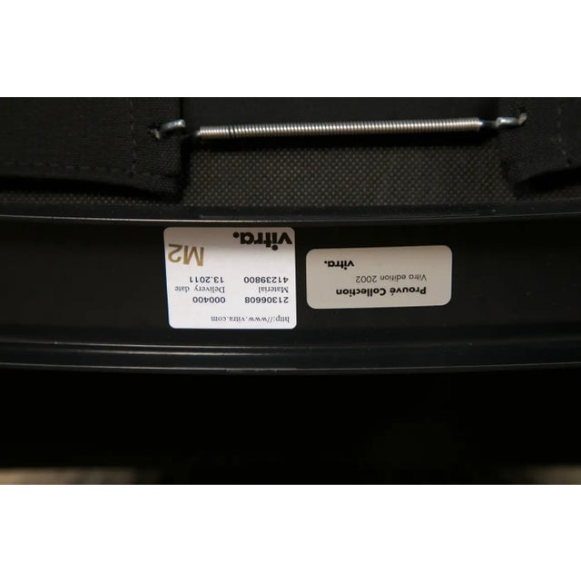 'Cité' Leather and Steel Lounge Chair by Jean Prouvé for Vitra, Signed For Sale - Image 11 of 16