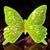 This vintage ceramic trinket holder dish features a green butterfly design, making it a charming decor piece for any room....
