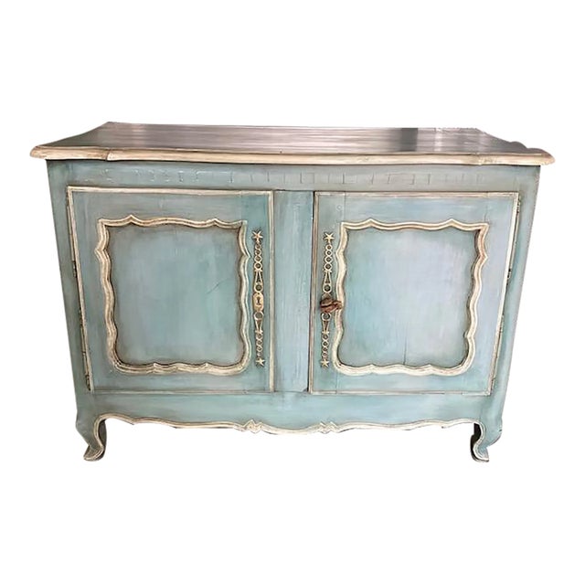 This stunning painted French buffet comes from the Brittany region of France circa 1850’s. Hand-made of French oak, this...