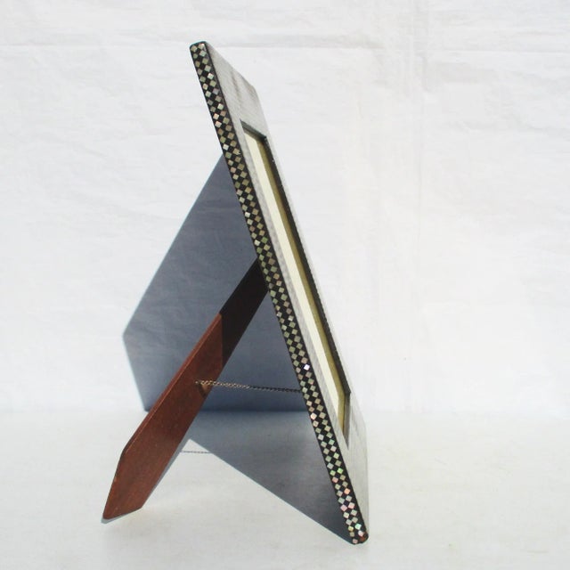 Shabby Chic Vintage 1970s Mother of Pearl Photo Frame For Sale - Image 3 of 7