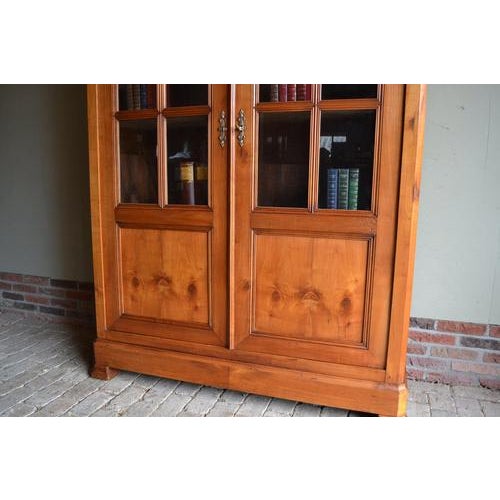 Antique Louis Philippe Cherry Wood Bookcase For Sale - Image 6 of 11