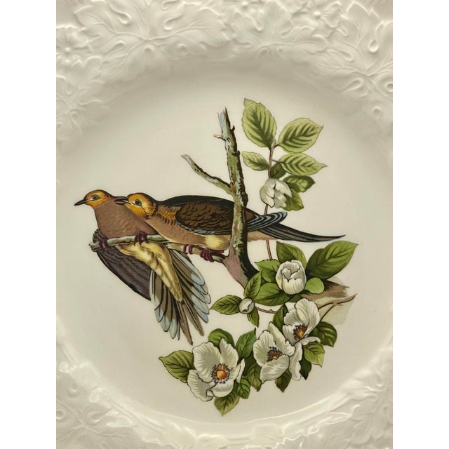 Rustic European Alfred Meakin “Birds of America” Carolina Turtle Dove Decorative Plate For Sale - Image 3 of 8