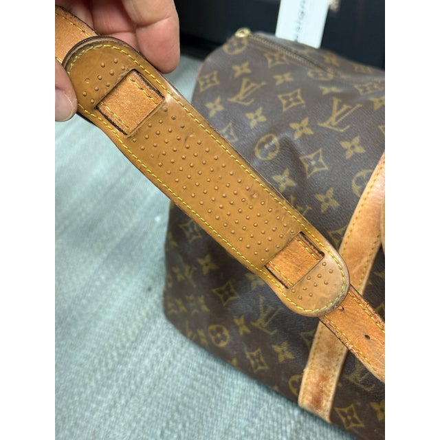 Brown Louis Vuitton Keepall Boston Bandoulière Duffle/Weekender For Sale - Image 8 of 12