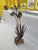 Mid-Century Modern Tall Vintage Copper Agave Sculpture on Driftwood For Sale - Image 3 of 12