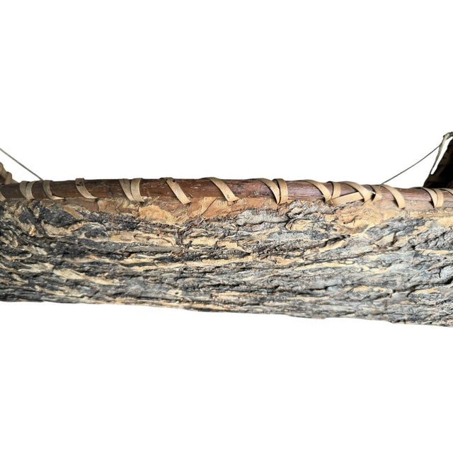 Vintage Bark Canoe Model For Sale - Image 9 of 11