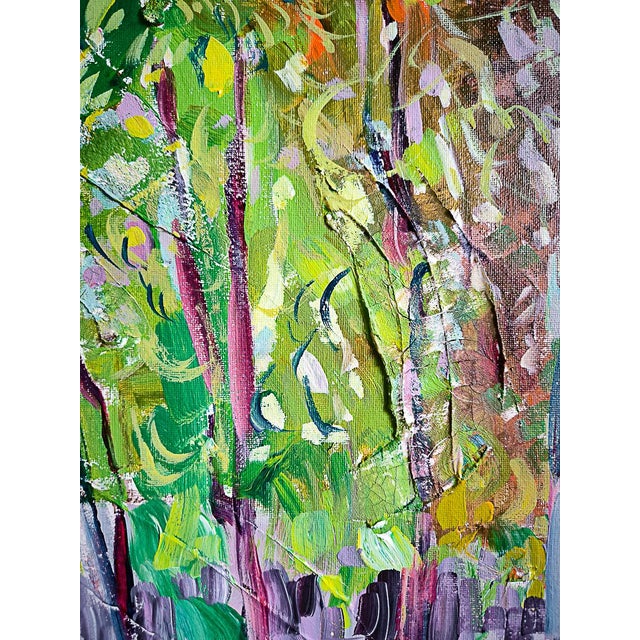 Early 21st Century Linda Clerget, Autumn Impressions in Sully-Sur-Loire, Acrylic For Sale - Image 5 of 8