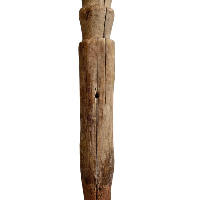 Antique Dinka African Property Post Sculpture on Stand For Sale - Image 10 of 13