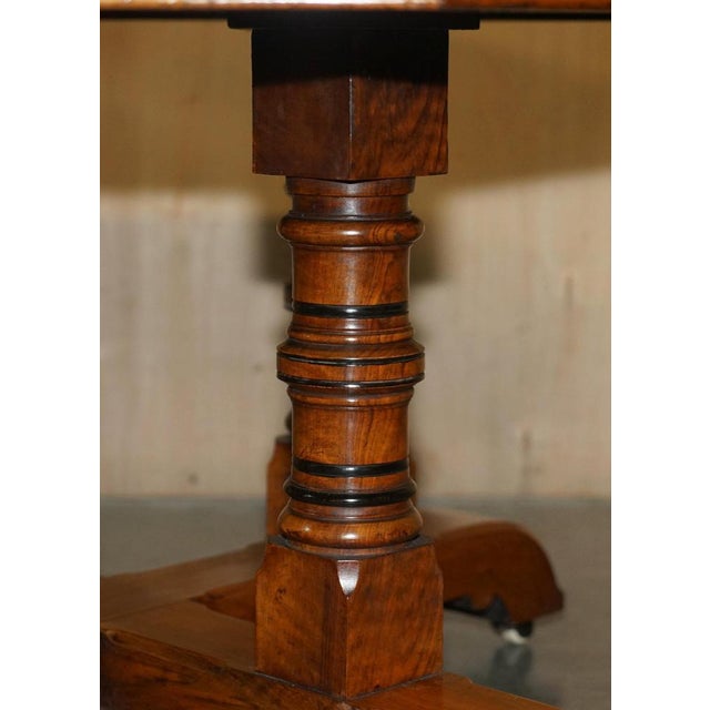 Gothic Revival Pollard Centre Library Table in Oak, 1840s For Sale - Image 13 of 18