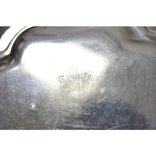 Vintage Regency Style Silver Plated Covered Vegetable Dish Serving Platter For Sale - Image 10 of 13