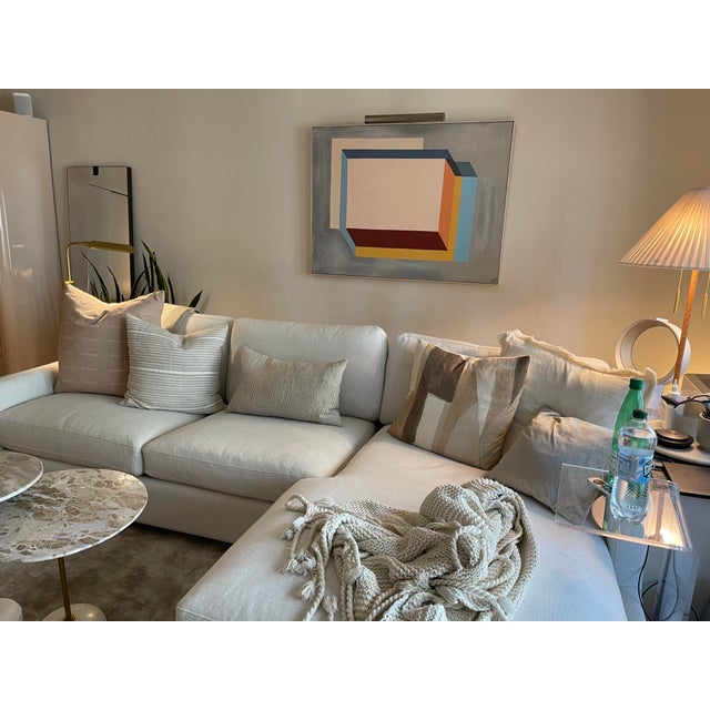 Ivory Ivory Linger Sectional With Chaise - Room & Board For Sale - Image 8 of 8