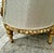 Rococo Rococo Style Sofa With Gold Leaf and Damask Fabric For Sale - Image 3 of 12