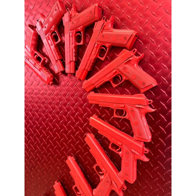 Charles Gitnick Heart of Guns Red Conceptual Mix Media 2024 For Sale - Image 9 of 17