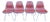 Vintage 1970s Herman Miller Shell Chairs With Alexander Girard Style Naugahyde, Set of 4 For Sale