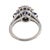 1970s 1970s Gia 1.55 Carat No Heat Sapphire Diamond Platinum Cluster Ring, Size 5 For Sale - Image 5 of 5