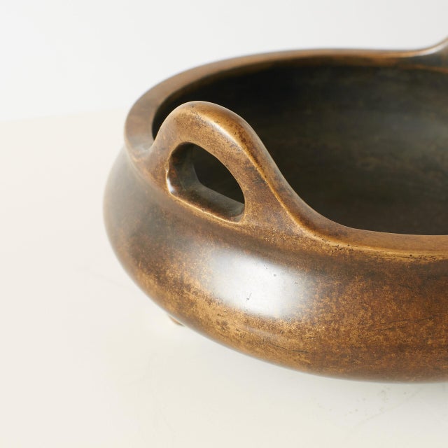 Bronze Tripod Censer with Double Ears For Sale In San Francisco - Image 6 of 7