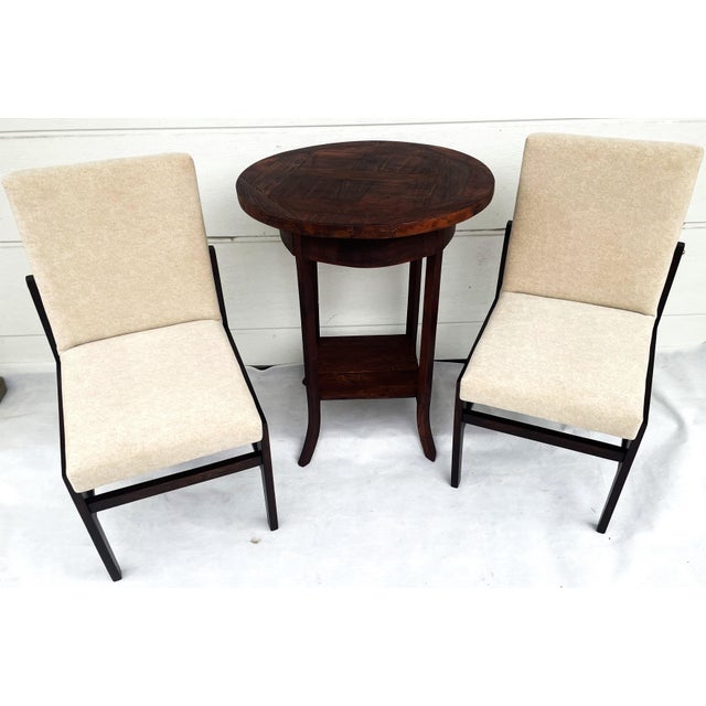 1960s Modernist Scandinavian Table and Chairs, 1960s, Set of 3 For Sale - Image 5 of 14