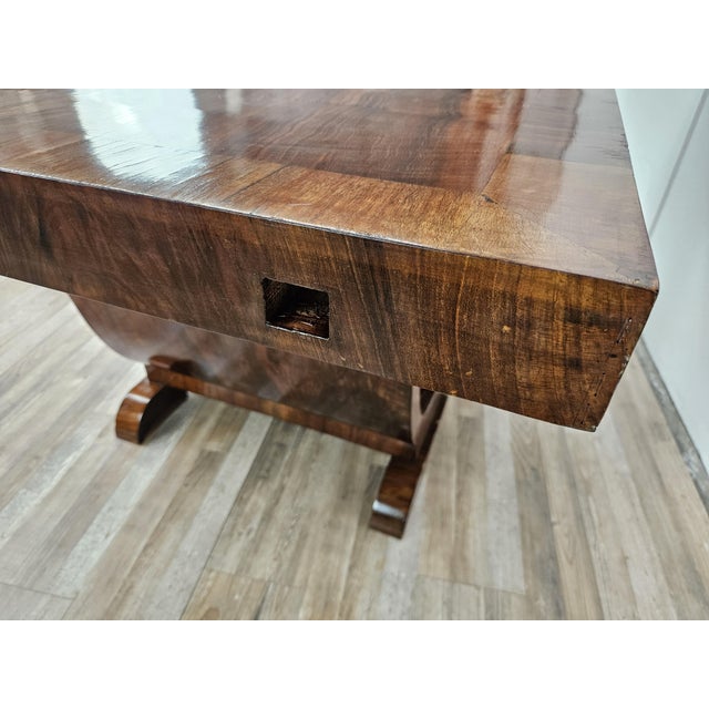 Vintage Art Deco Dining Table in Walnut Burl, 1940 For Sale - Image 13 of 18