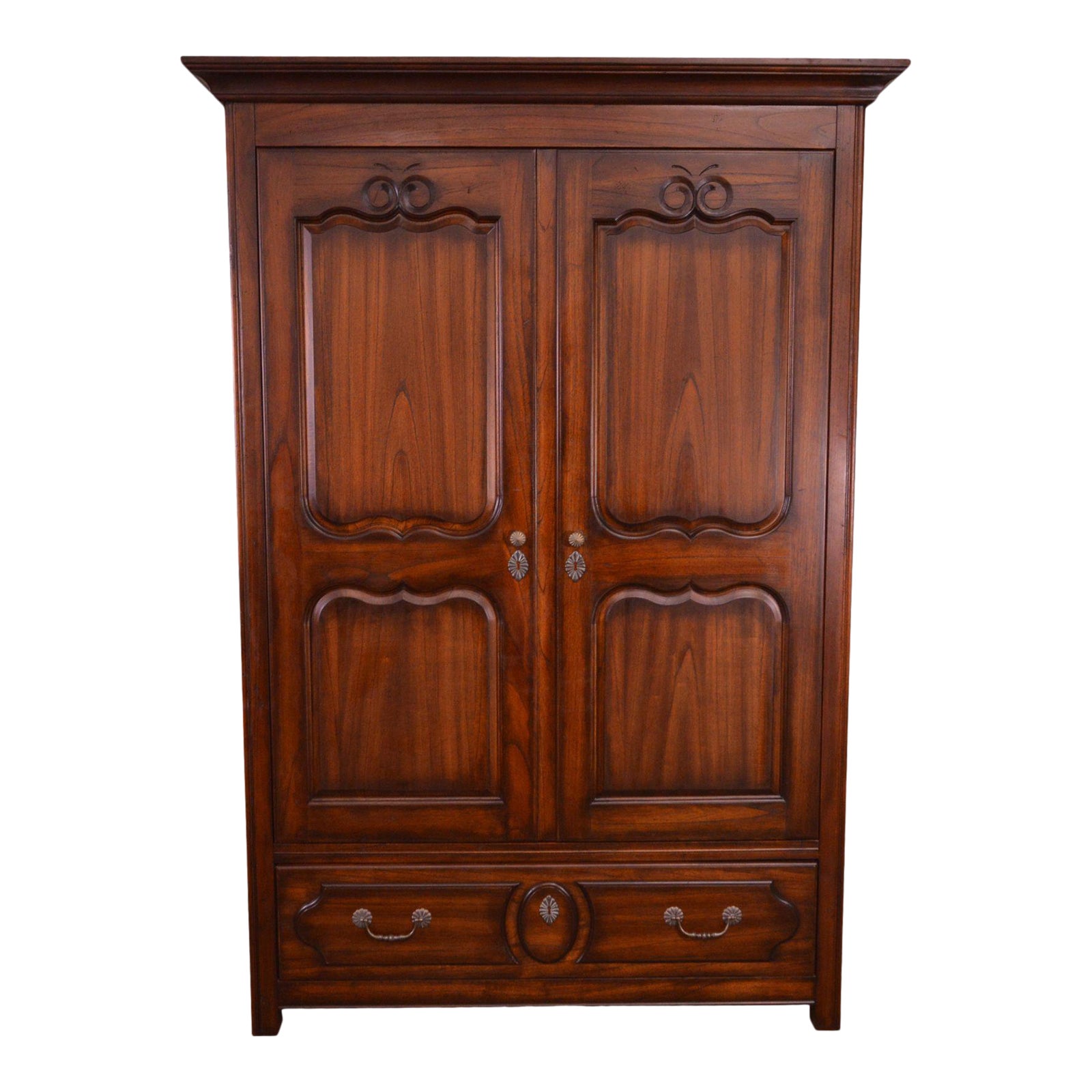 Hekman Large French Country Style Armoire Wardrobe Chairish