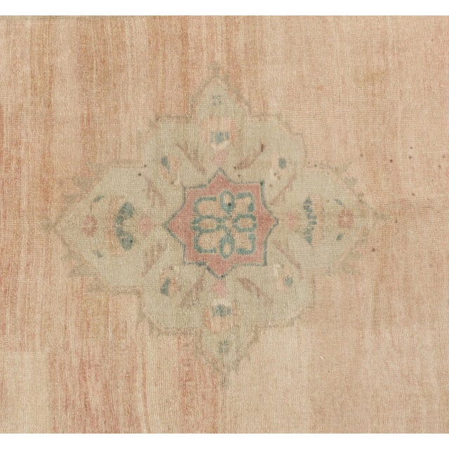 Vintage Circa 1940 Subdued Turkish Oushak Runner Hand Knotted Rug 5'3 X 10'11 For Sale In New York - Image 6 of 10