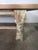 Rustic Painted Dining Table W/ Herringbone Pattern Top For Sale In Los Angeles - Image 6 of 16