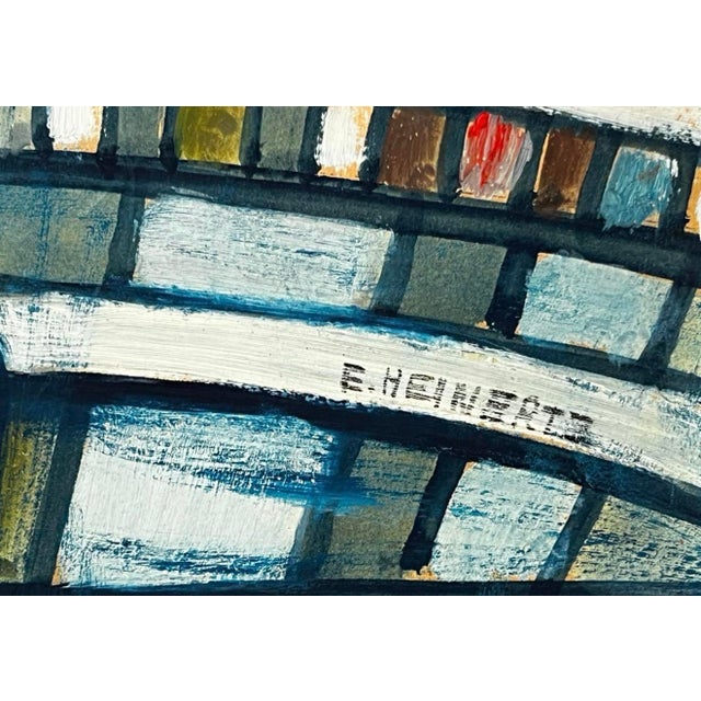 Erik Heinertz, Composition, 1967, Acrylic Painting For Sale - Image 4 of 6