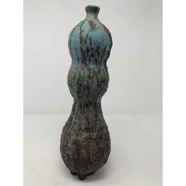 Late 20th Century Textured Organic Vase For Sale - Image 10 of 10