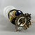Vintage Porcelain, Brass and Glass Table Lamp from Limoges, France, 20th Century For Sale - Image 11 of 15