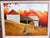 Orange 1980s Original Signed Sid Mountain 'October' Oil Painting, Framed For Sale - Image 8 of 15