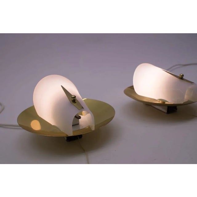 Mid-Century Brass Sconces, 1950s, Set of 2 For Sale - Image 6 of 11